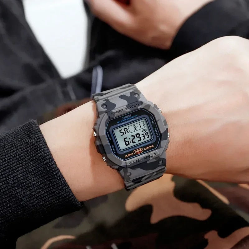 Thumbnail: SKMEI 1628 2 Time Count Down Mens Wristwatches Fashion Retro Male Watches reloj