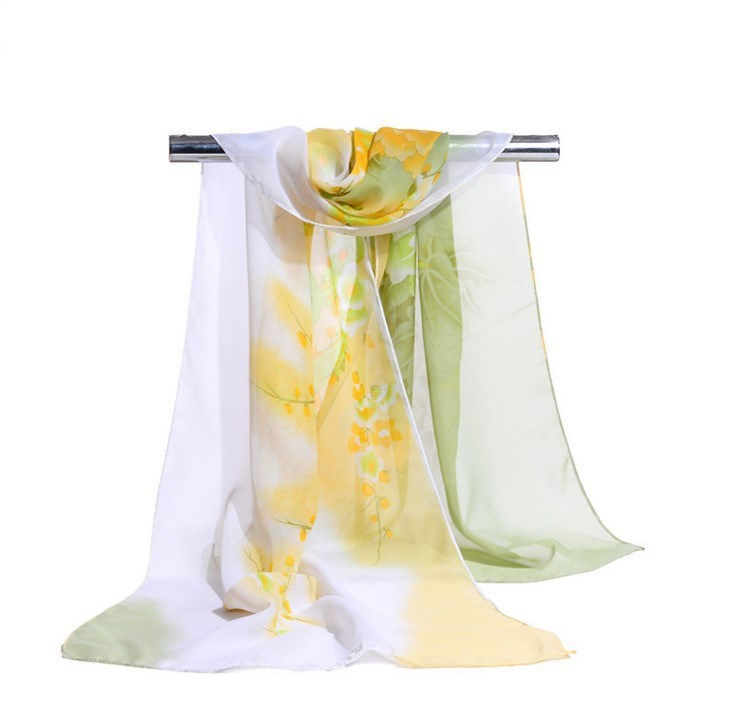 Thumbnail: 160*50cm Multi-style Holiday gift Selling chiffon striped scarf wild fashion sh