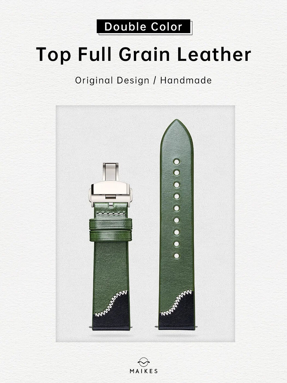Thumbnail: Original Design Full Grain Leather Watch Strap, Bracelet, Quick Release, Handma
