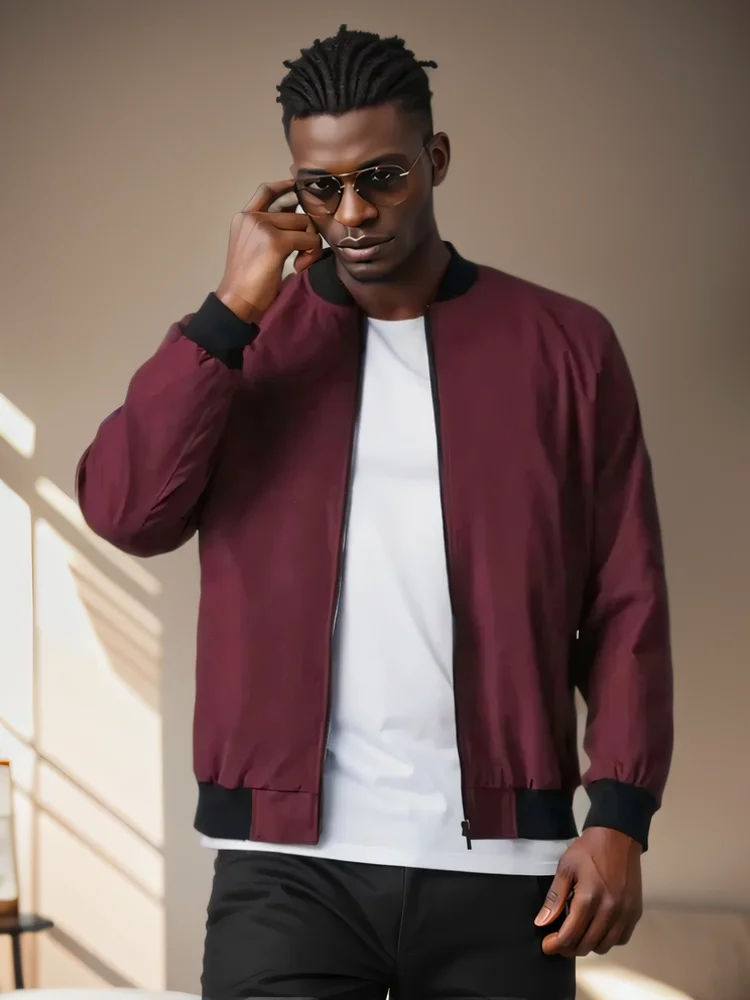 Miniatúra: DIMUSI Spring Men's Bomber Jacket Casual Men Men's Lightweight Sportswear Jacke