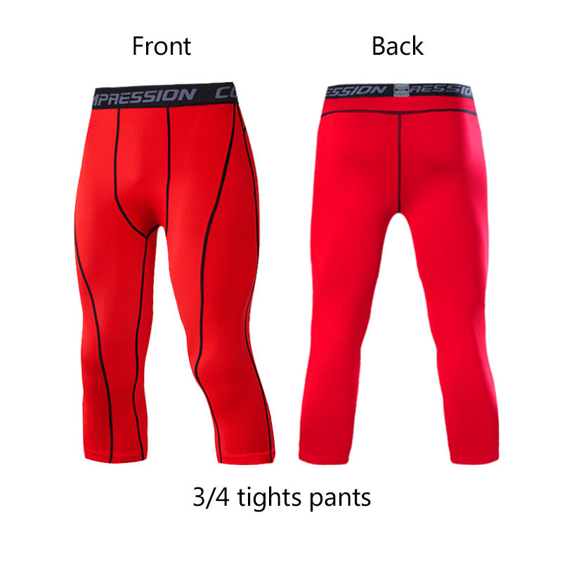 Thumbnail: Men's Compression Pants Cycling Running Basketball Soccer Elasticity Sweatpants