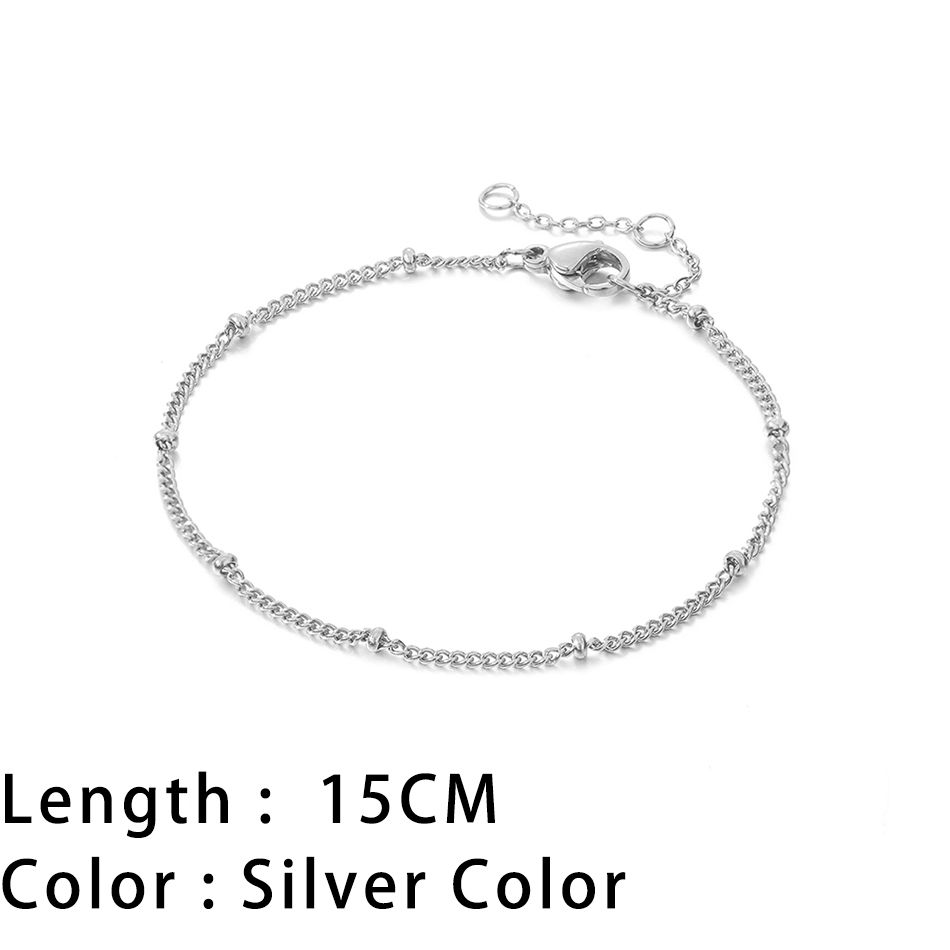 Hình thu nhỏ: SUNIBI Classic Snake Chain Bracelets for Women Trend  Fashion Stainless Steel C