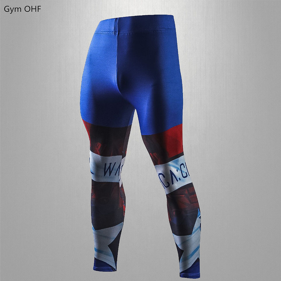 Thumbnail: Super Hero 3D Thermal Casual Pants Men Brand Compression Tights Skinny Leggings