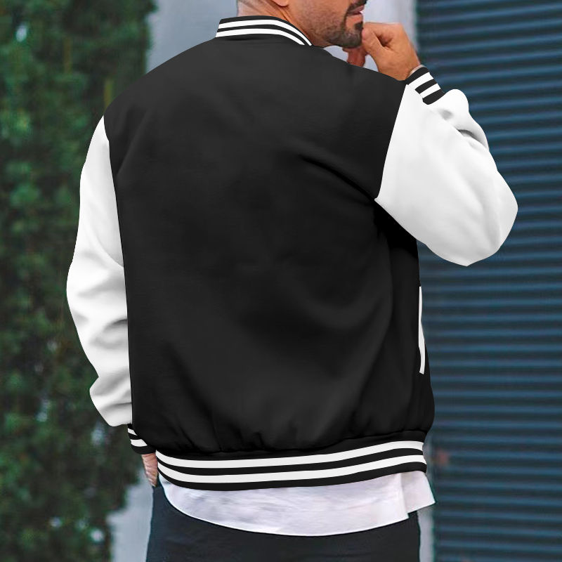 Thumbnail: 2023 New Loose American Trendy Brand Baseball Jersey Fashion Bomber Jacket Men'