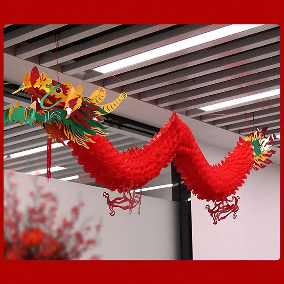 Миниатюра: 50cm/1.0m Chinese Dragon Lantern Garland Hanging Ornaments Lunar New Year Sprin