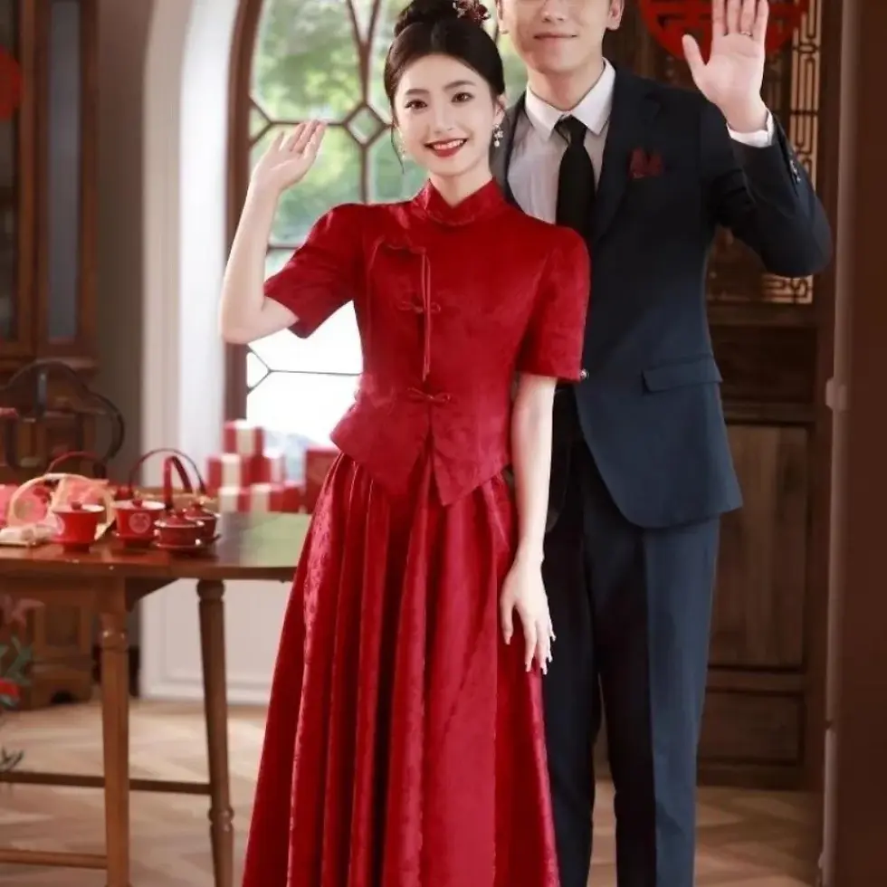 Thumbnail: National Style New Chinese Style Cheongsam Women's Young Style High-end Tempera