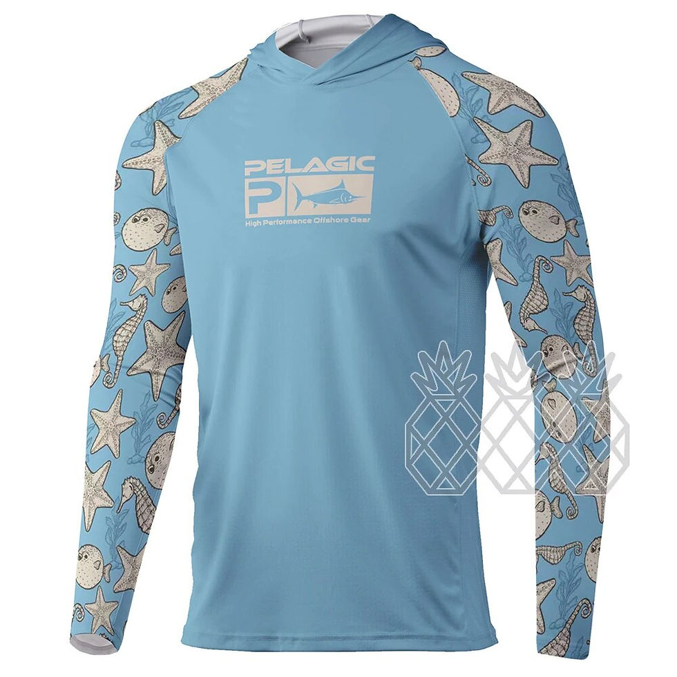 サムネイル： Pelagic Fishing Hoodie Clothing Men Long Sleeve Breathable Fishing Wear Camisa