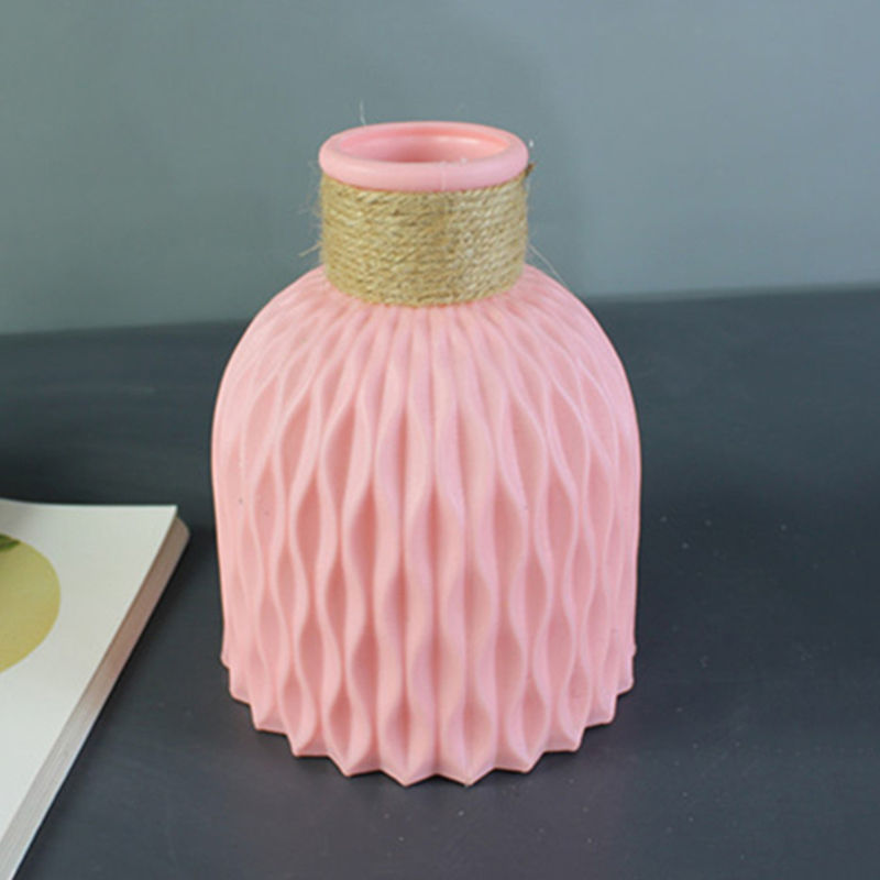 Thumbnail: Modern Flower Vase Imitation Ceramic Flower Pot Decoration Home Plastic Vase Fl