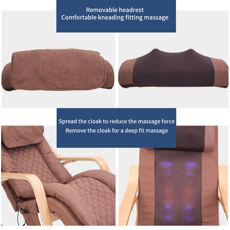 Thumbnail: Electric Massage Rocking Chair, Back Lumbar Cervical Kneading,Heating Vibration
