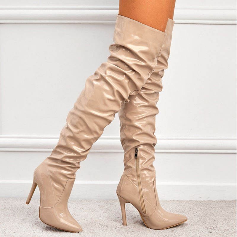 Миниатюра: Knee High Long Boots Women Fashion Super High Heel Party Shoes