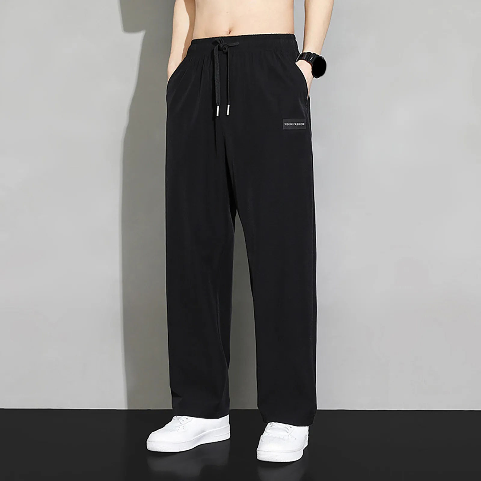Man Pants Workwear Sweatpants Sportswear Gym Baggy Straight Summer Y2k Joggers