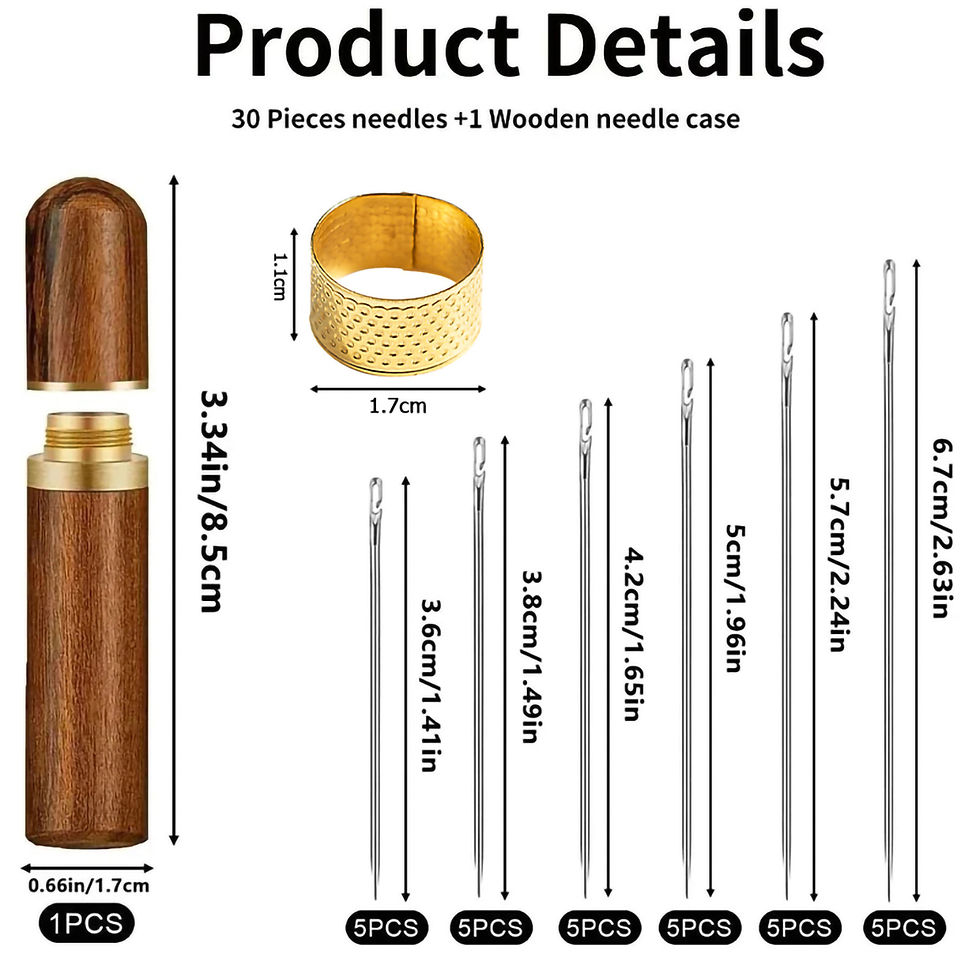 Thumbnail: Side Hole Blind Sewing Needles Stainless Steel Elderly Needles Hand Sewing Stit