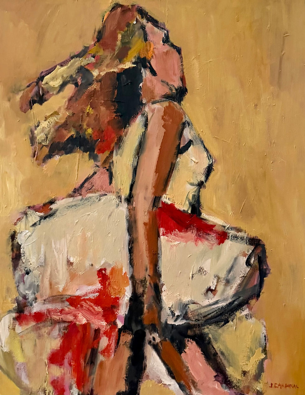 "Running Girl in White"