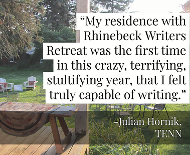 Rhinebeck Writers Retreat 2020 Virtual Fundraiser