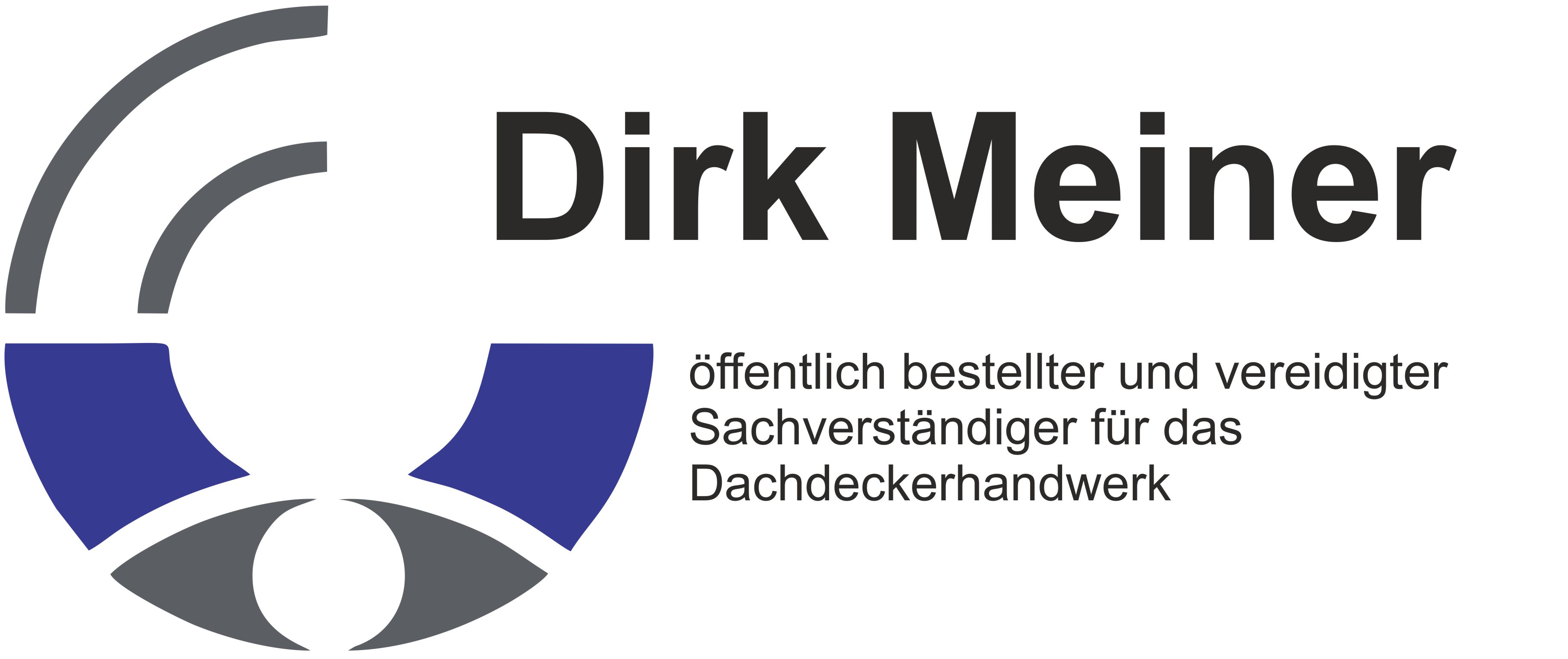 Logo Dirk Meiner, Sachverständiger für Dachdeckerhandwerk