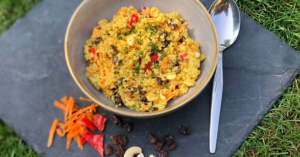 Gesunder Quinoa-Curry-Salat