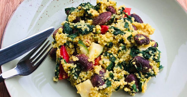 Superfood Schwarze Bohnen & Hirse Salat-Rezept