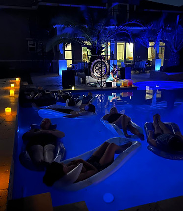 Outdoor Pool Float Sound Bath Gilbert, AZ
