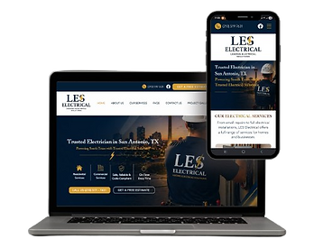 LES Electrical Website Designed by Divine Flow Digital