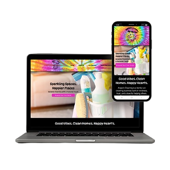 Angie's Cleaning Website Designed by Divine Flow Digital LLC