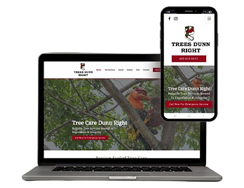 Trees Dunn Right Website Designed by Divine Flow Digital