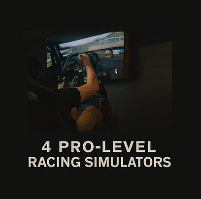 4 Pro-Level Racing Simulators at Driven Interactive Sports Lounge Forsyth, GA