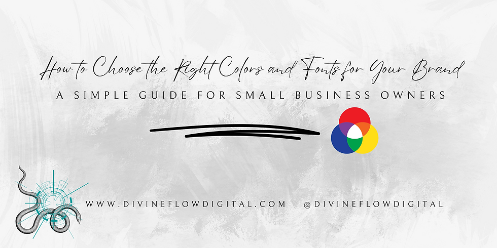 Color wheel graphic showing branding color options for small business owners