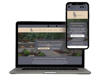SB Construction Website Designed by Divine Flow Digital LLC