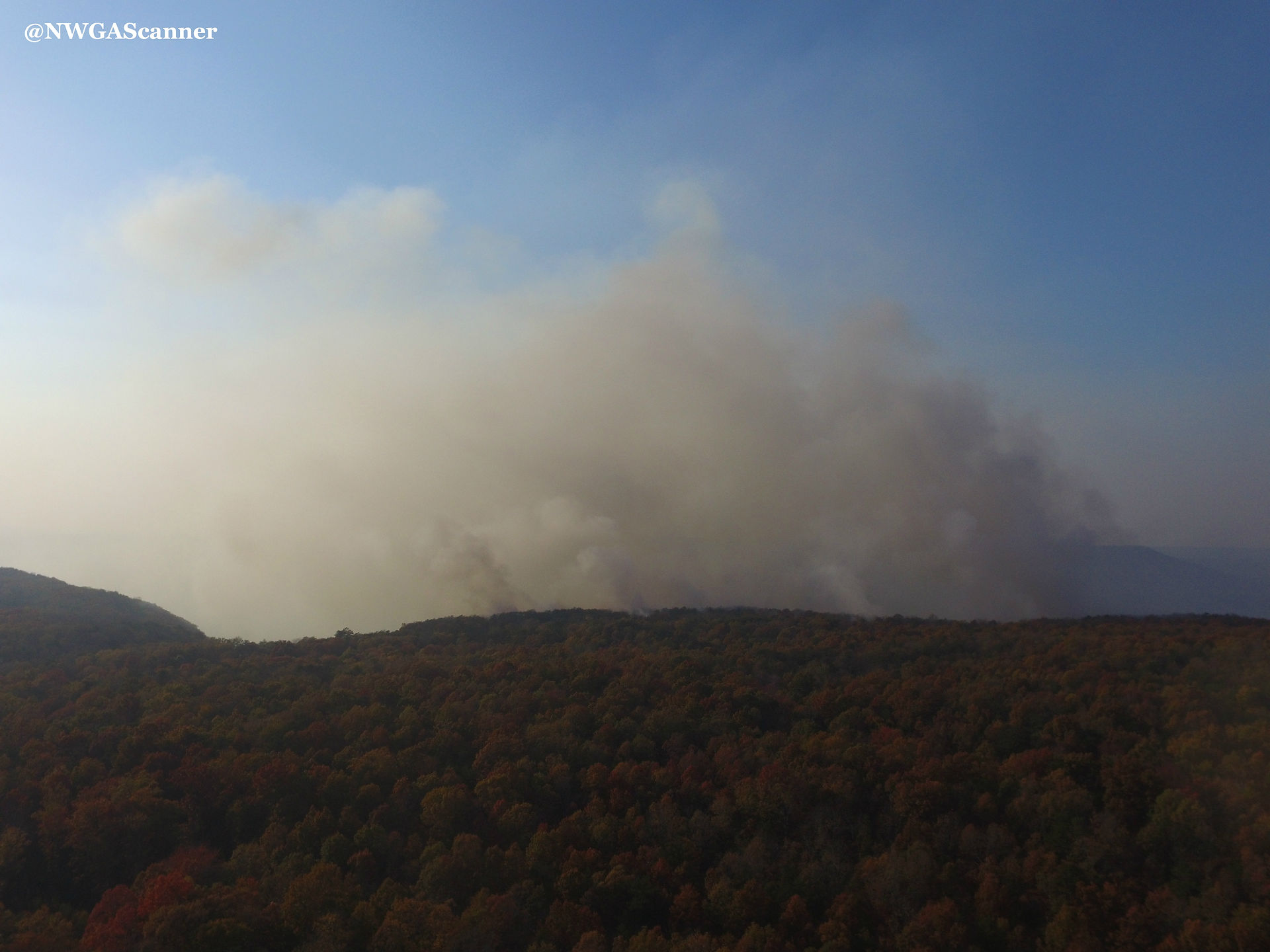 Smoke from Drone