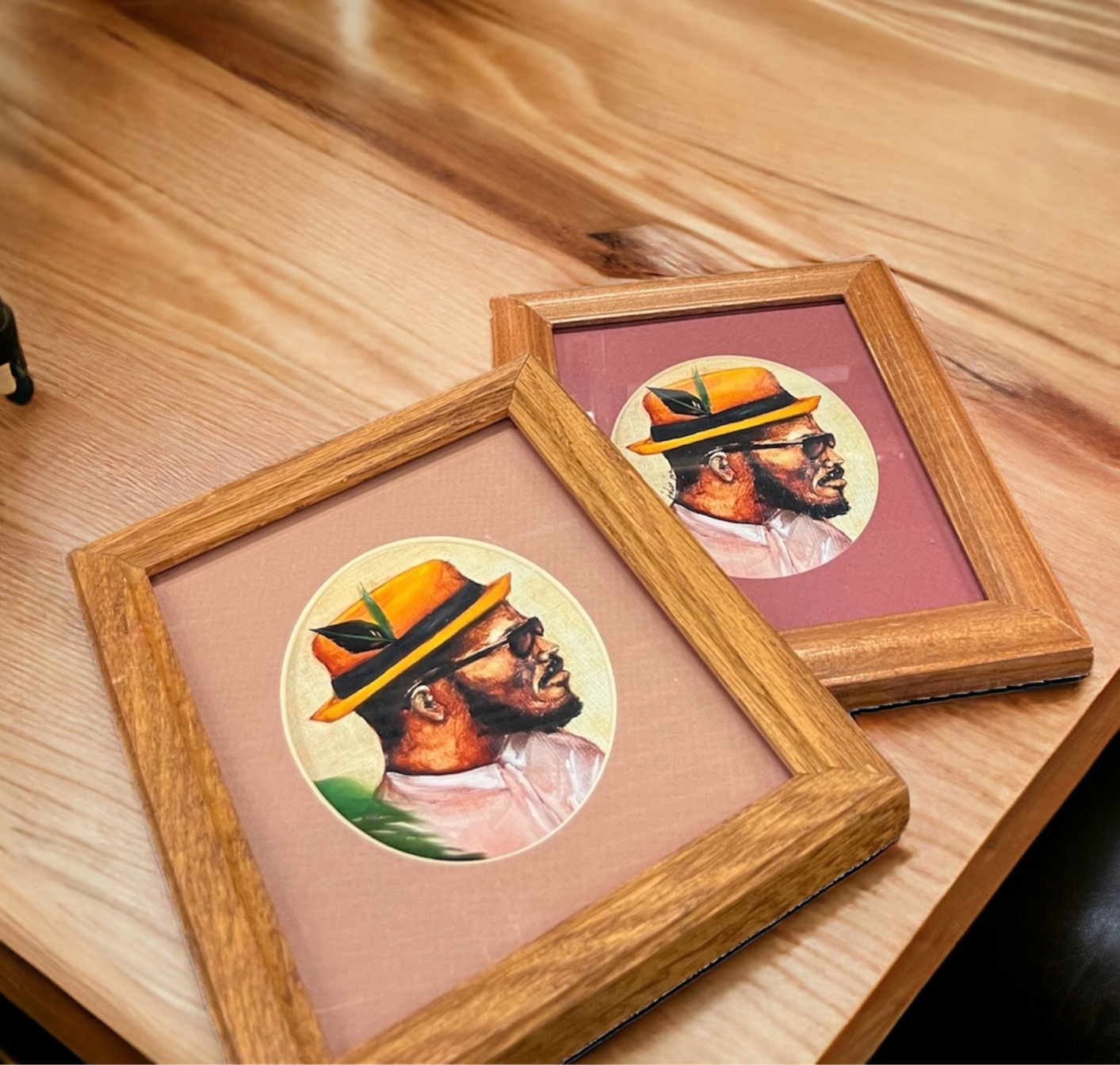 Classic Man in Vintage Oval Mat & Frame