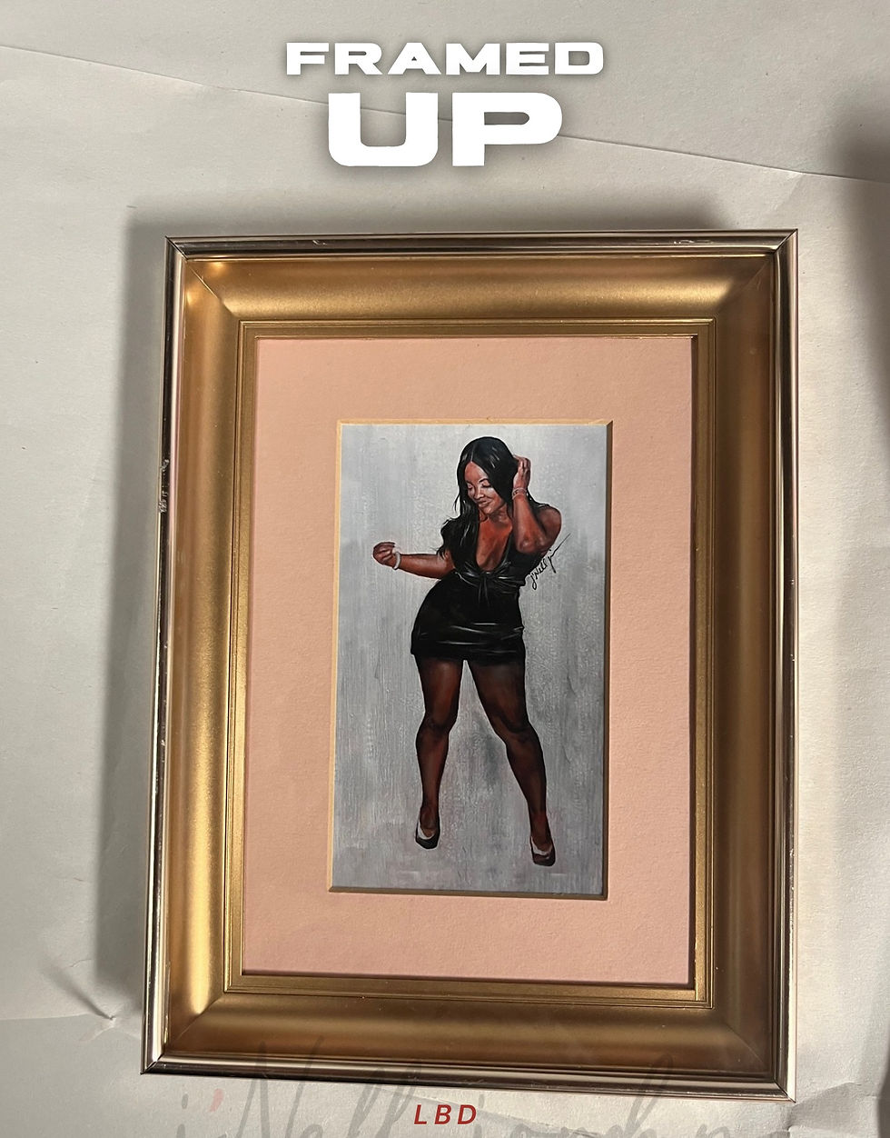 LBD (Little Black Dress) in Shadow Frame