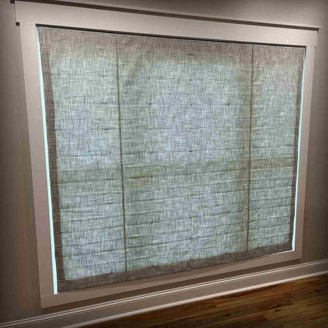 Roman Shade, Waterfall Shade, ShadeCraft, Flat Roman Shade, Knife Pleat Roman Shade