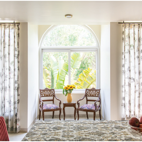 Luxury living room interior at Sharma Residence in Sainik Farms featuring contemporary furniture and natural light.