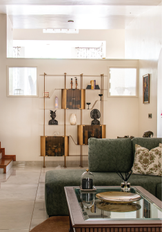 Bespoke brass bar and custom Display Unit