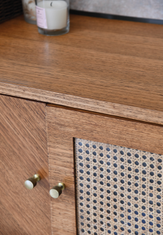 Handcrafted timber furniture showcasing bespoke craftsmanship and premium detailing for a luxury home.