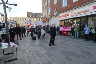 Ostermarsch Düren am 03.04.21, Kundgebung 