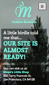 Brzy vyjde website templates – Móda již brzy