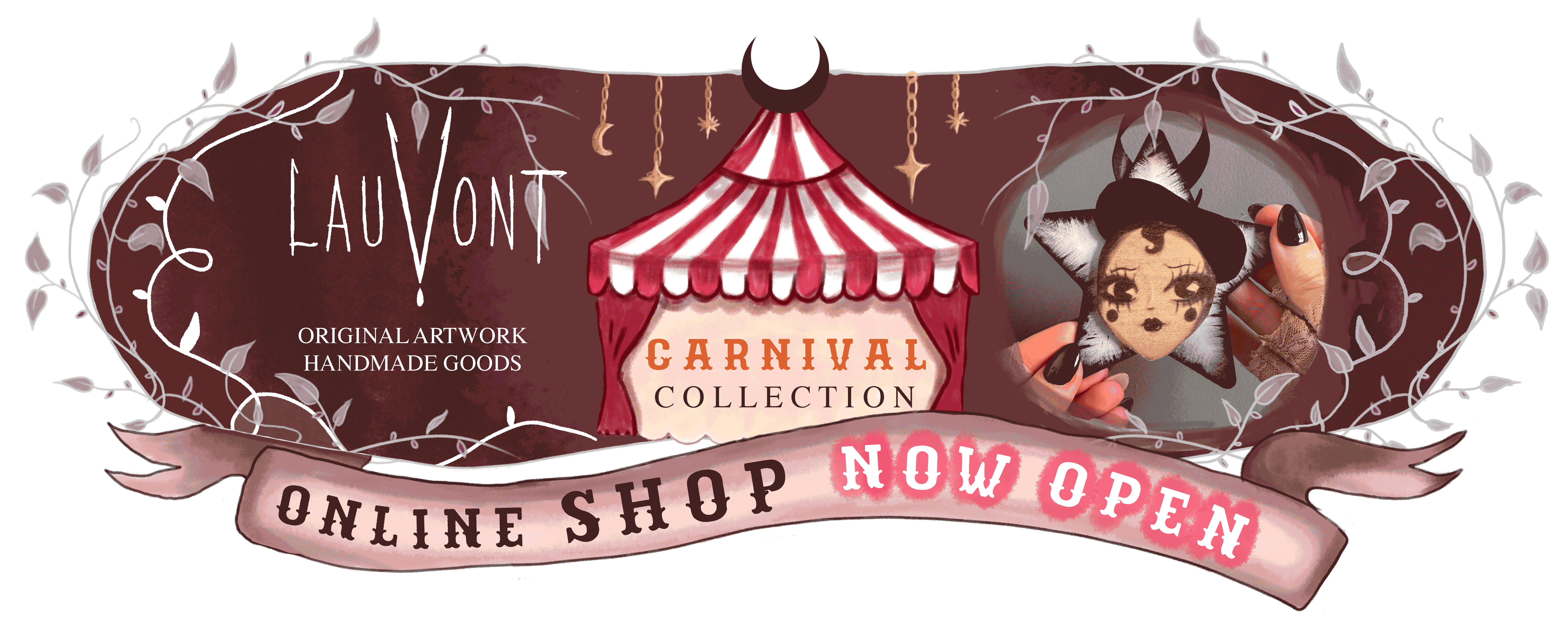 Online shop now open banner