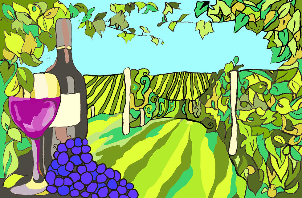 "Wine Love" 8 x 10 inch Unframed Print