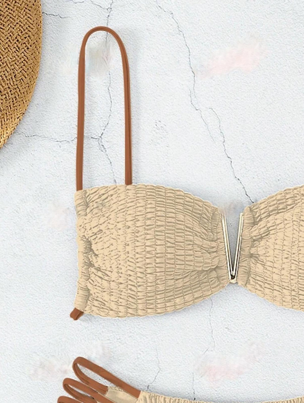 Küçük resim: İthal şampanya bikini takım