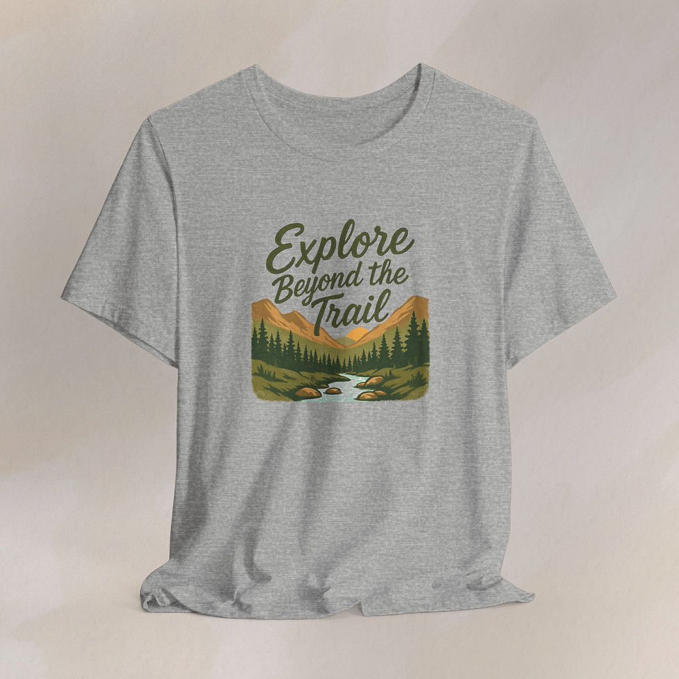Thumbnail: Hiker Nature Shirt •  Nature Graphic Tee for Hikers, Campers & Adventure Lovers