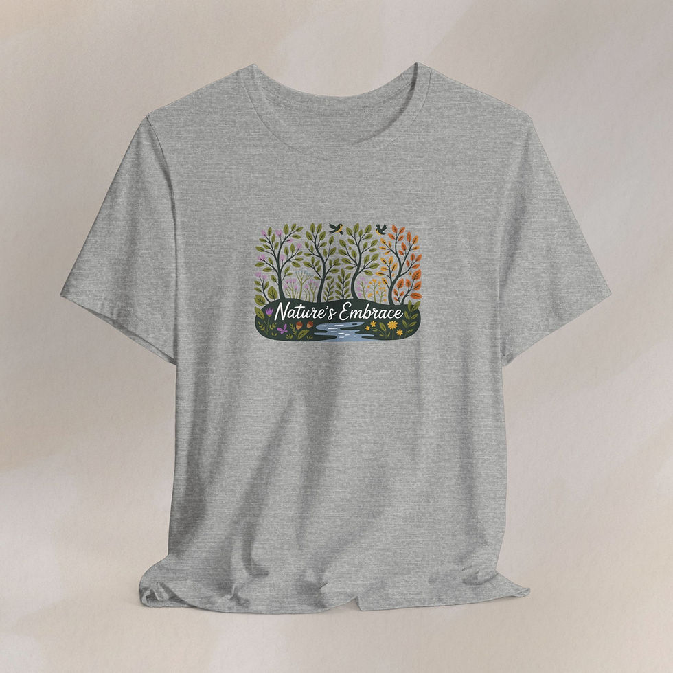 Thumbnail: Nature Inspired Shirt • Cottagecore Botanical Forest Graphic Tee
