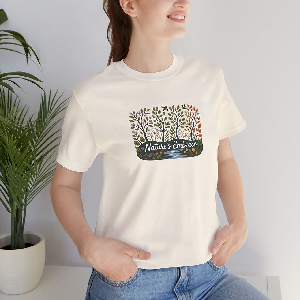 Thumbnail: Nature Inspired Shirt • Cottagecore Botanical Forest Graphic Tee