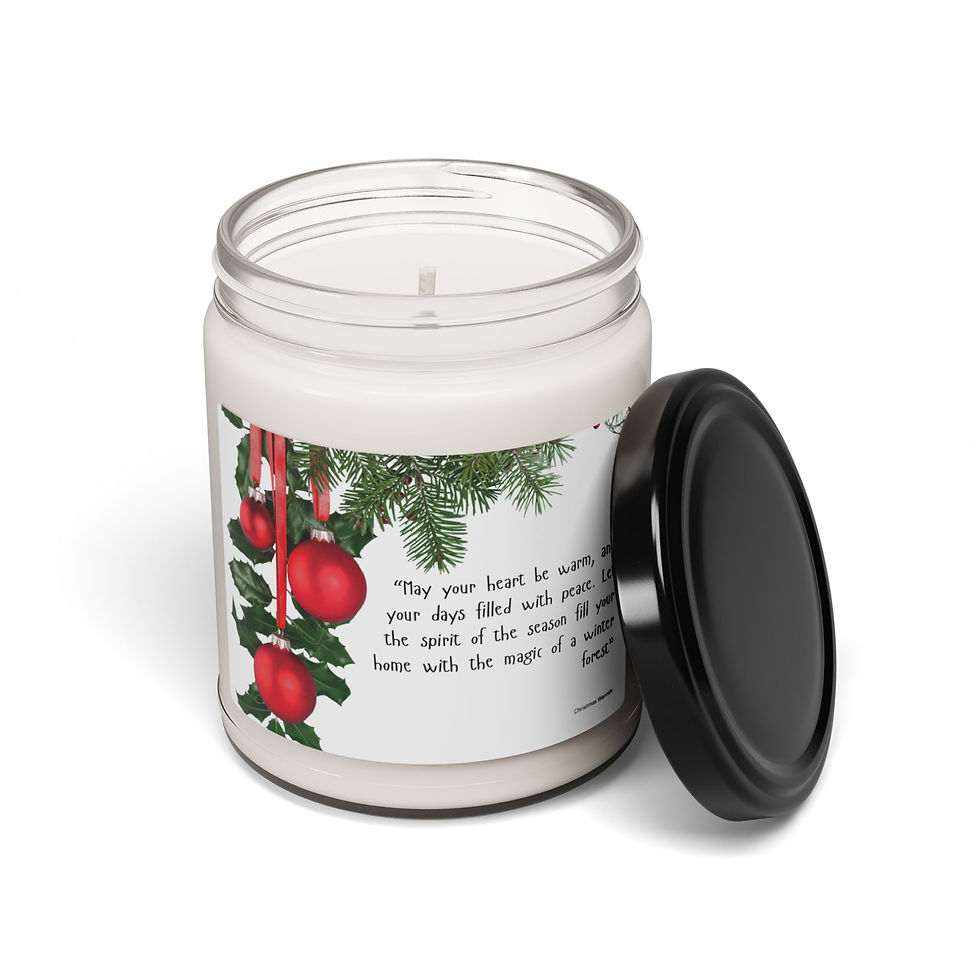 Holiday Scented Candle -Nisse's Blessing Soy Candle Christmas Smell,Festive Gift