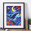 Thumbnail: Celestial whale art in modern nursery - cosmic ocean fantasy wall decor