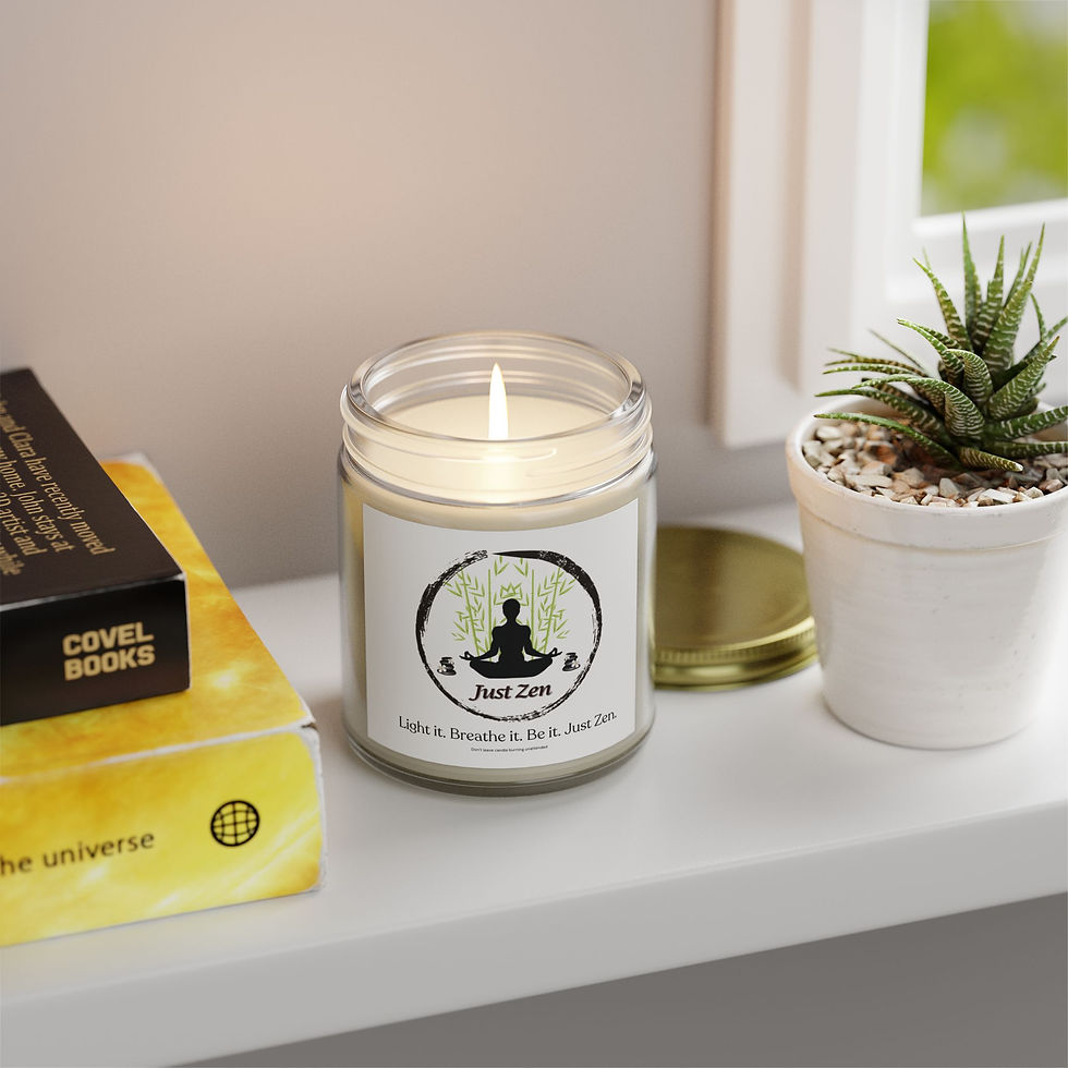 Just ZEN Scented Meditation Yoga Candles, Stress Relief - Gift for Her or Him