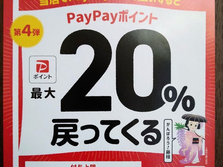 藤枝市民応援!最大20%戻ってくるキャンペーン byPayPay