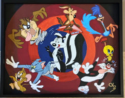 Tableau original"Looney tunes story"