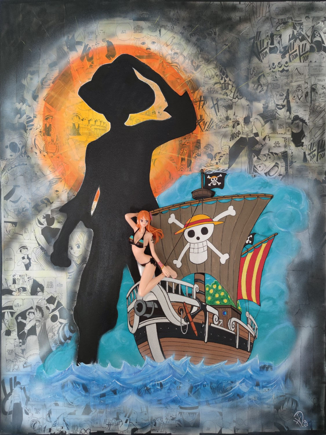 Tableau original"Master Piece" tribute to One piece
