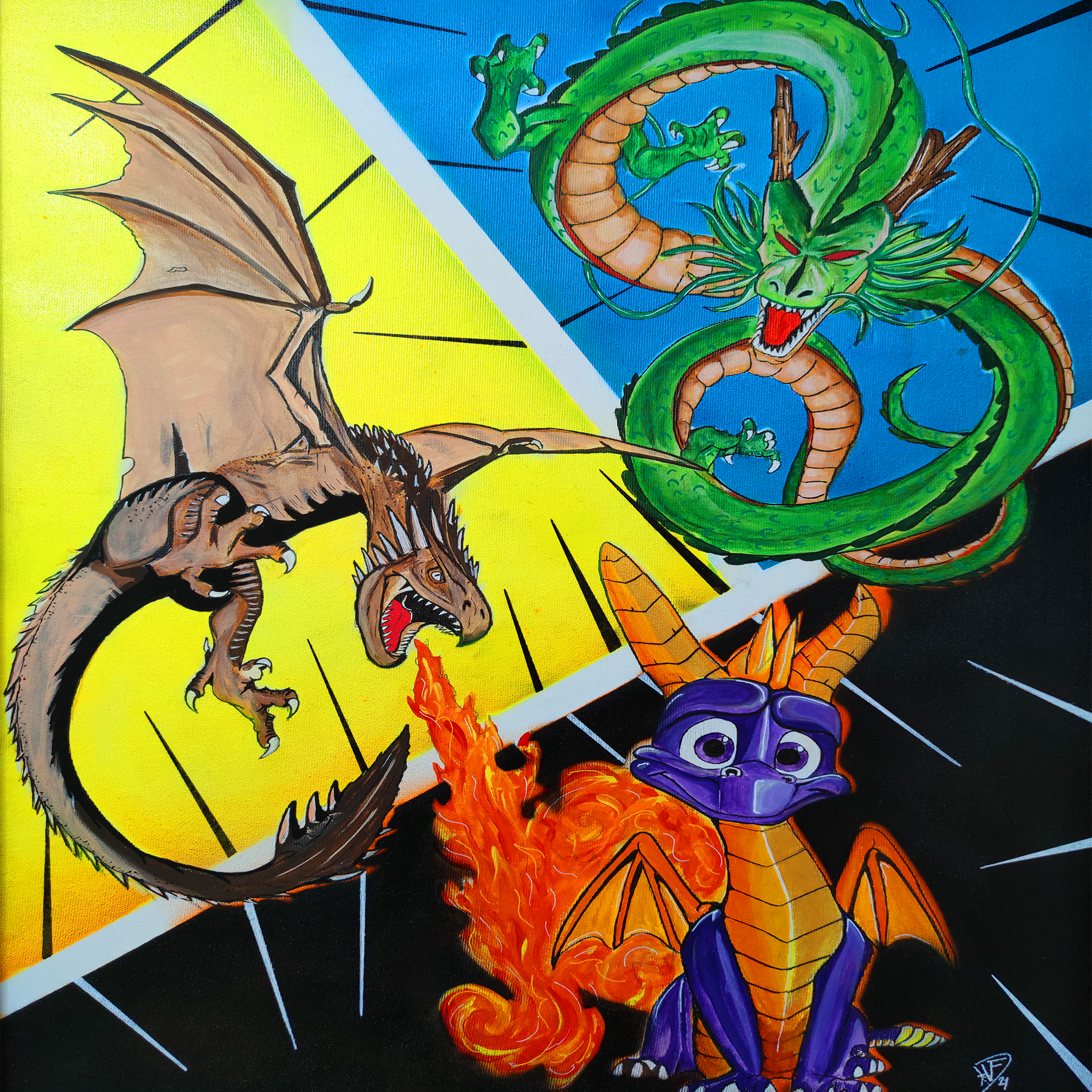 Sous verre Dragon's mix